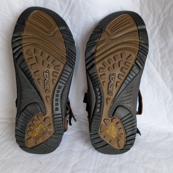 Teva Hurricane Drift Size 8 Brown Leather Sandal w/ 3 adjustable straps #6367 - Picture 2 of 6